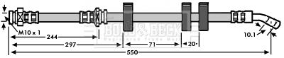 BORG & BECK stabdžių žarnelė BBH6048